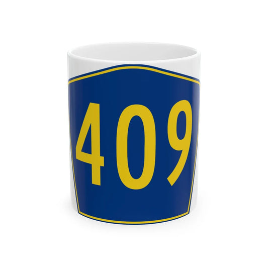 PR secondary 409 (Puerto Rico) (Road Sign) White Coffee Mug 11oz - Go Mug Yourself