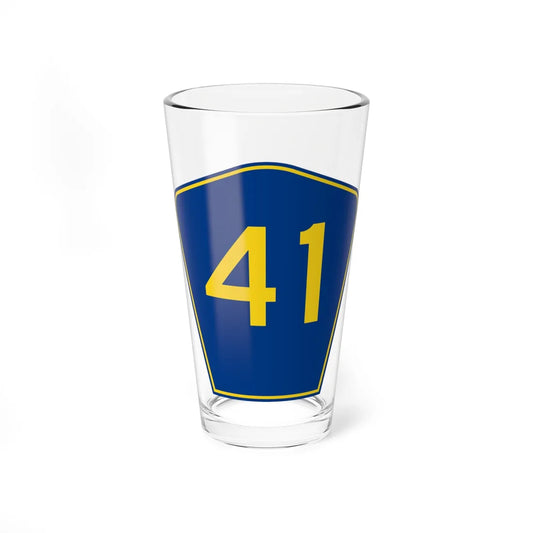 PR secondary 41 (Puerto Rico) (Road Sign) Pint Glass 16oz 16oz - Go Mug Yourself