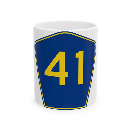 PR secondary 41 (Puerto Rico) (Road Sign) White Coffee Mug 11oz - Go Mug Yourself
