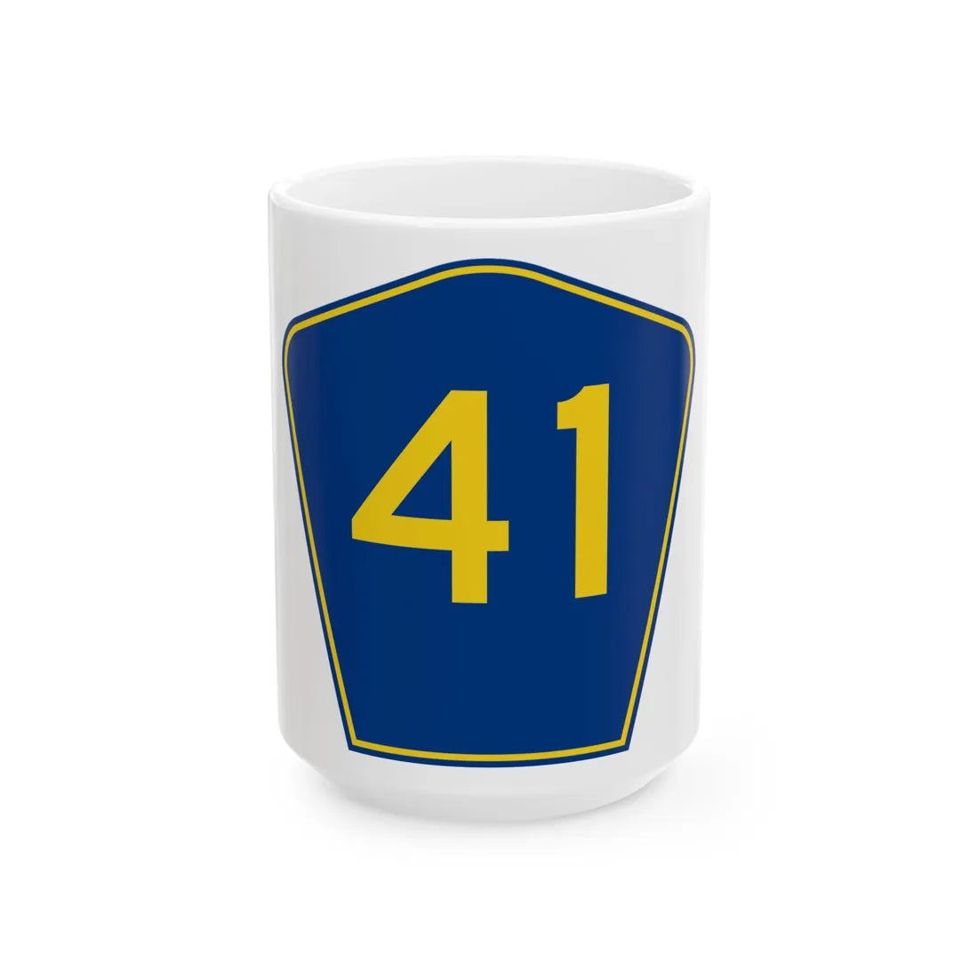 PR secondary 41 (Puerto Rico) (Road Sign) White Coffee Mug 15oz - Go Mug Yourself