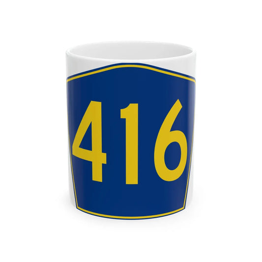 PR secondary 416 (Puerto Rico) (Road Sign) White Coffee Mug 11oz - Go Mug Yourself