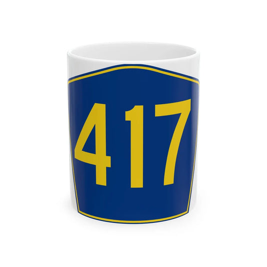 PR secondary 417 (Puerto Rico) (Road Sign) White Coffee Mug 11oz - Go Mug Yourself