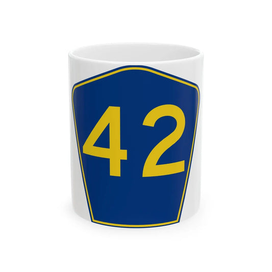 PR secondary 42 (Puerto Rico) (Road Sign) White Coffee Mug 11oz - Go Mug Yourself