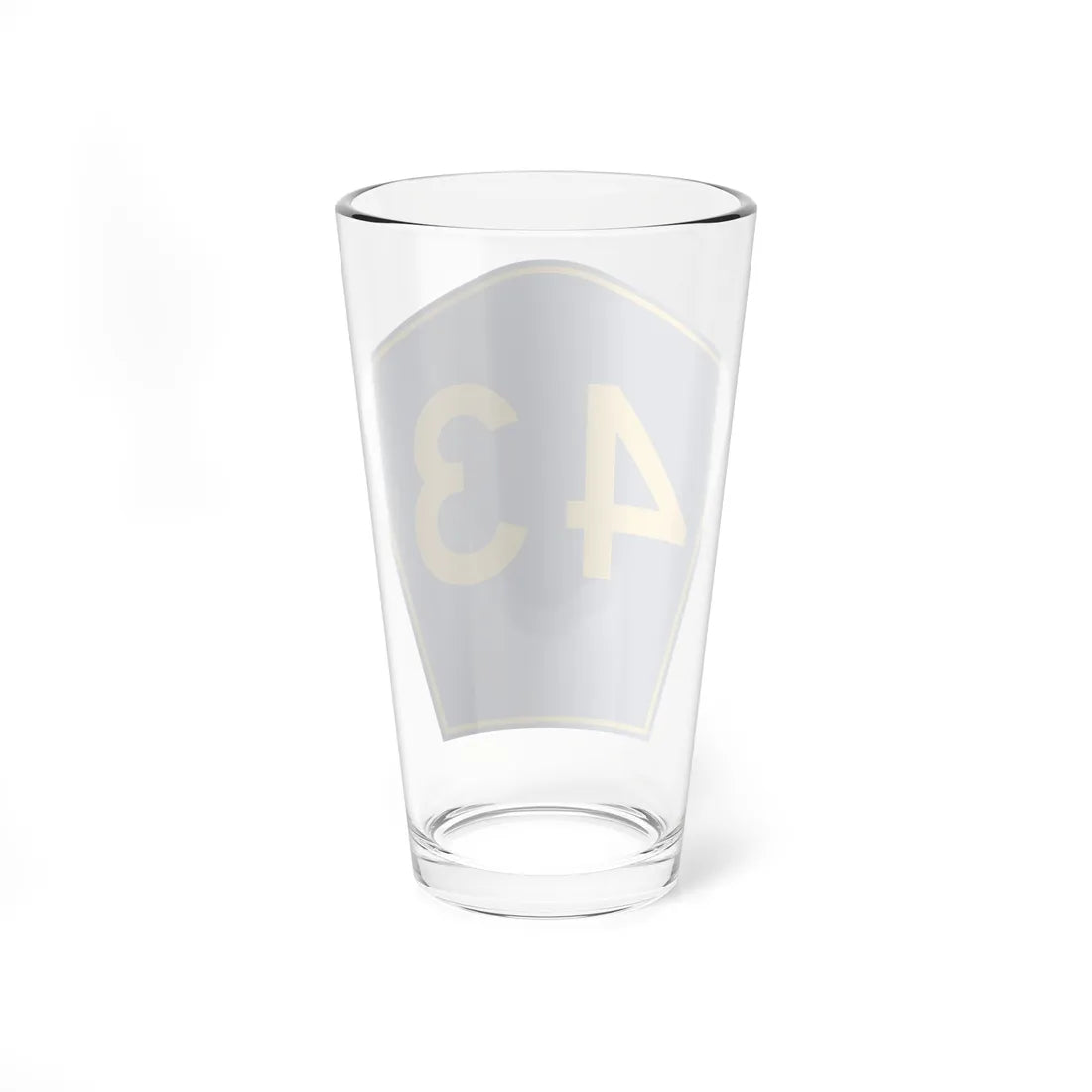 PR secondary 43 (Puerto Rico) (Road Sign) Pint Glass 16oz - Go Mug Yourself