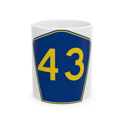 PR secondary 43 (Puerto Rico) (Road Sign) White Coffee Mug 11oz - Go Mug Yourself