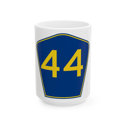 PR secondary 44 (Puerto Rico) (Road Sign) White Coffee Mug 15oz - Go Mug Yourself