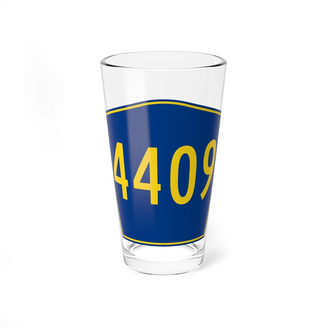 PR secondary 4409 (Puerto Rico) (Road Sign) Pint Glass 16oz 16oz - Go Mug Yourself