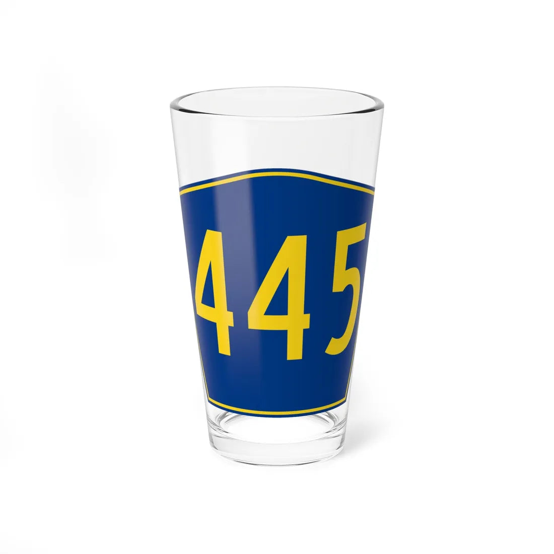 PR secondary 445 (Puerto Rico) (Road Sign) Pint Glass 16oz - Go Mug Yourself