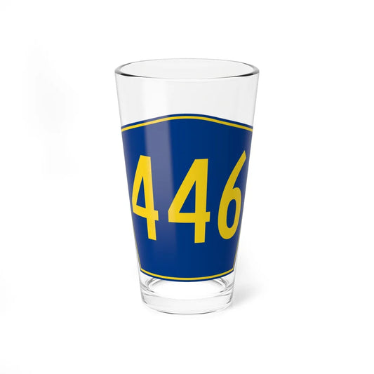 PR secondary 446 (Puerto Rico) (Road Sign) Pint Glass 16oz 16oz - Go Mug Yourself