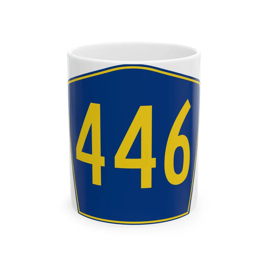PR secondary 446 (Puerto Rico) (Road Sign) White Coffee Mug 11oz - Go Mug Yourself