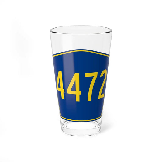 PR secondary 4472 (Puerto Rico) (Road Sign) Pint Glass 16oz 16oz - Go Mug Yourself