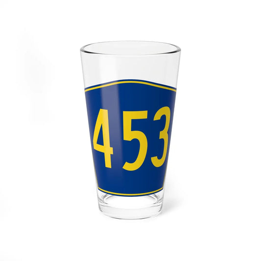 PR secondary 453 (Puerto Rico) (Road Sign) Pint Glass 16oz 16oz - Go Mug Yourself