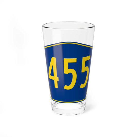PR secondary 455 (Puerto Rico) (Road Sign) Pint Glass 16oz 16oz - Go Mug Yourself