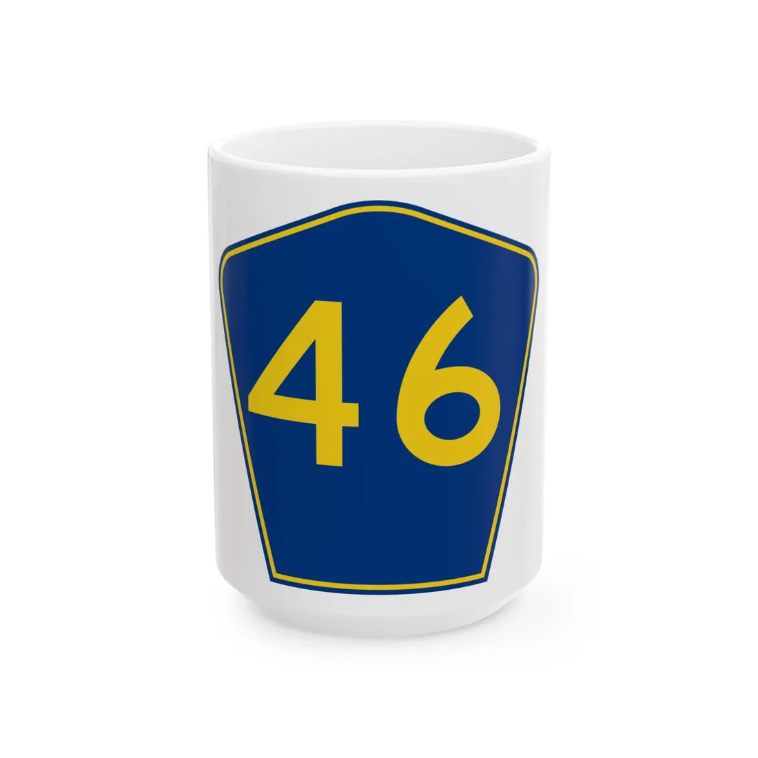 PR secondary 46 (Puerto Rico) (Road Sign) White Coffee Mug 15oz - Go Mug Yourself