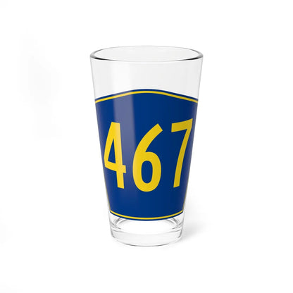 PR secondary 467 (Puerto Rico) (Road Sign) Pint Glass 16oz 16oz - Go Mug Yourself