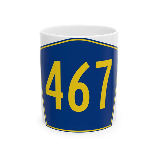 PR secondary 467 (Puerto Rico) (Road Sign) White Coffee Mug 11oz - Go Mug Yourself
