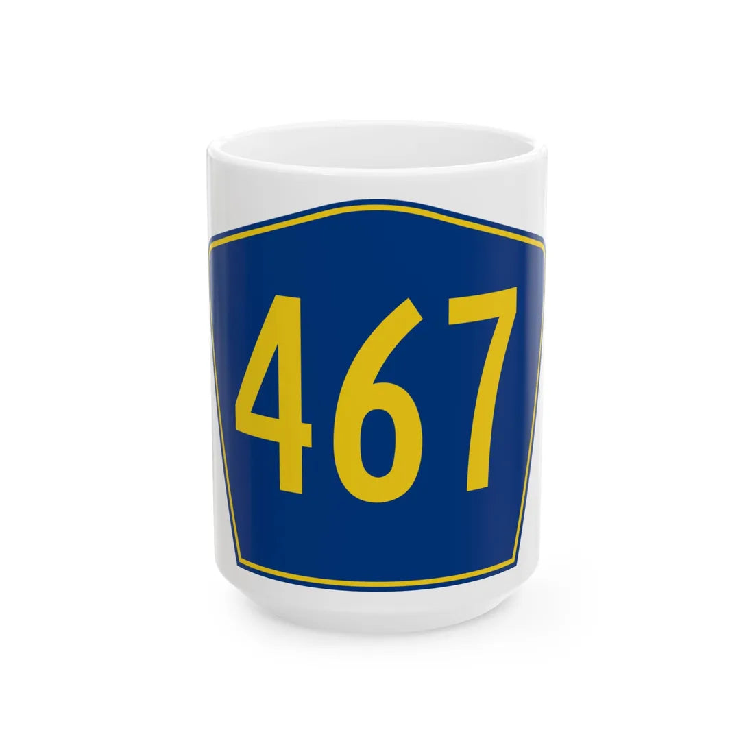PR secondary 467 (Puerto Rico) (Road Sign) White Coffee Mug 15oz - Go Mug Yourself
