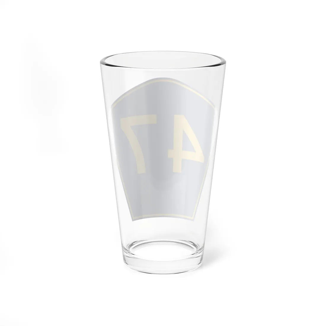 PR secondary 47 (Puerto Rico) (Road Sign) Pint Glass 16oz - Go Mug Yourself