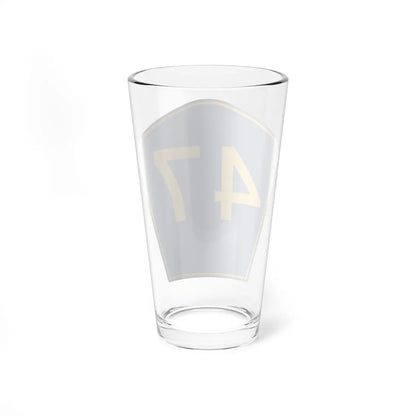 PR secondary 47 (Puerto Rico) (Road Sign) Pint Glass 16oz - Go Mug Yourself