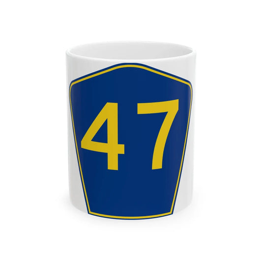 PR secondary 47 (Puerto Rico) (Road Sign) White Coffee Mug 11oz - Go Mug Yourself