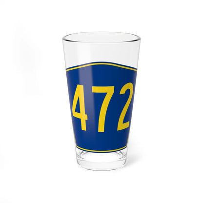 PR secondary 472 (Puerto Rico) (Road Sign) Pint Glass 16oz 16oz - Go Mug Yourself