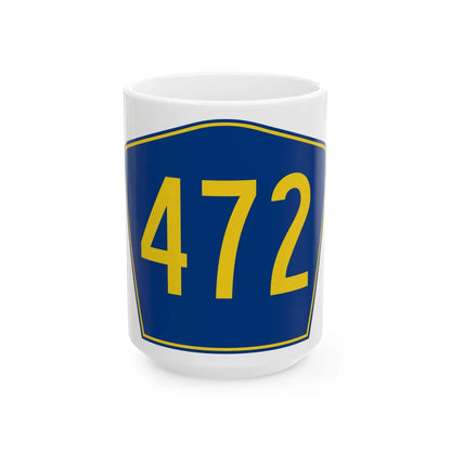 PR secondary 472 (Puerto Rico) (Road Sign) White Coffee Mug 15oz - Go Mug Yourself