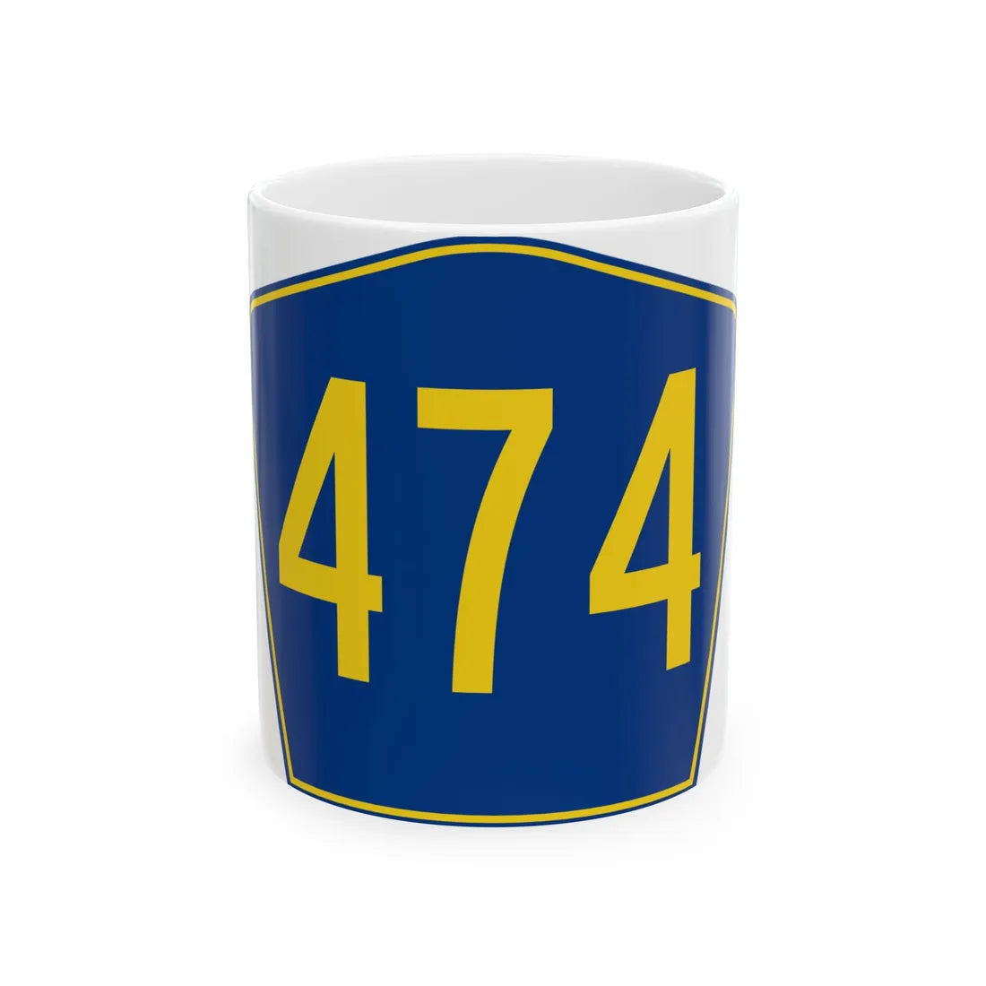 PR secondary 474 (Puerto Rico) (Road Sign) White Coffee Mug 11oz - Go Mug Yourself