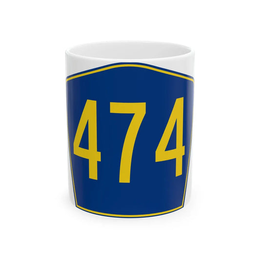 PR secondary 474 (Puerto Rico) (Road Sign) White Coffee Mug 11oz - Go Mug Yourself