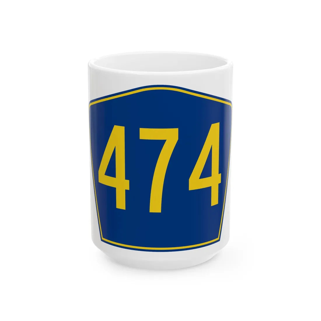 PR secondary 474 (Puerto Rico) (Road Sign) White Coffee Mug 15oz - Go Mug Yourself