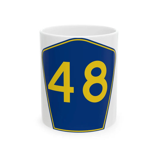 PR secondary 48 (Puerto Rico) (Road Sign) White Coffee Mug 11oz - Go Mug Yourself