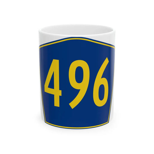 PR secondary 496 (Puerto Rico) (Road Sign) White Coffee Mug 11oz - Go Mug Yourself