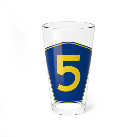 PR secondary 5 (Puerto Rico) (Road Sign) Pint Glass 16oz 16oz - Go Mug Yourself
