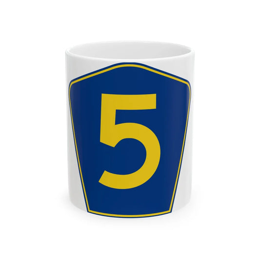 PR secondary 5 (Puerto Rico) (Road Sign) White Coffee Mug 11oz - Go Mug Yourself