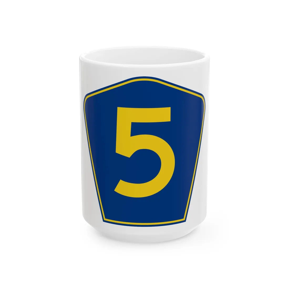 PR secondary 5 (Puerto Rico) (Road Sign) White Coffee Mug 15oz - Go Mug Yourself