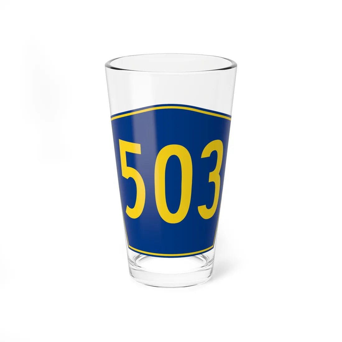 PR secondary 503 (Puerto Rico) (Road Sign) Pint Glass 16oz 16oz - Go Mug Yourself