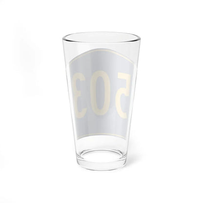 PR secondary 503 (Puerto Rico) (Road Sign) Pint Glass 16oz - Go Mug Yourself