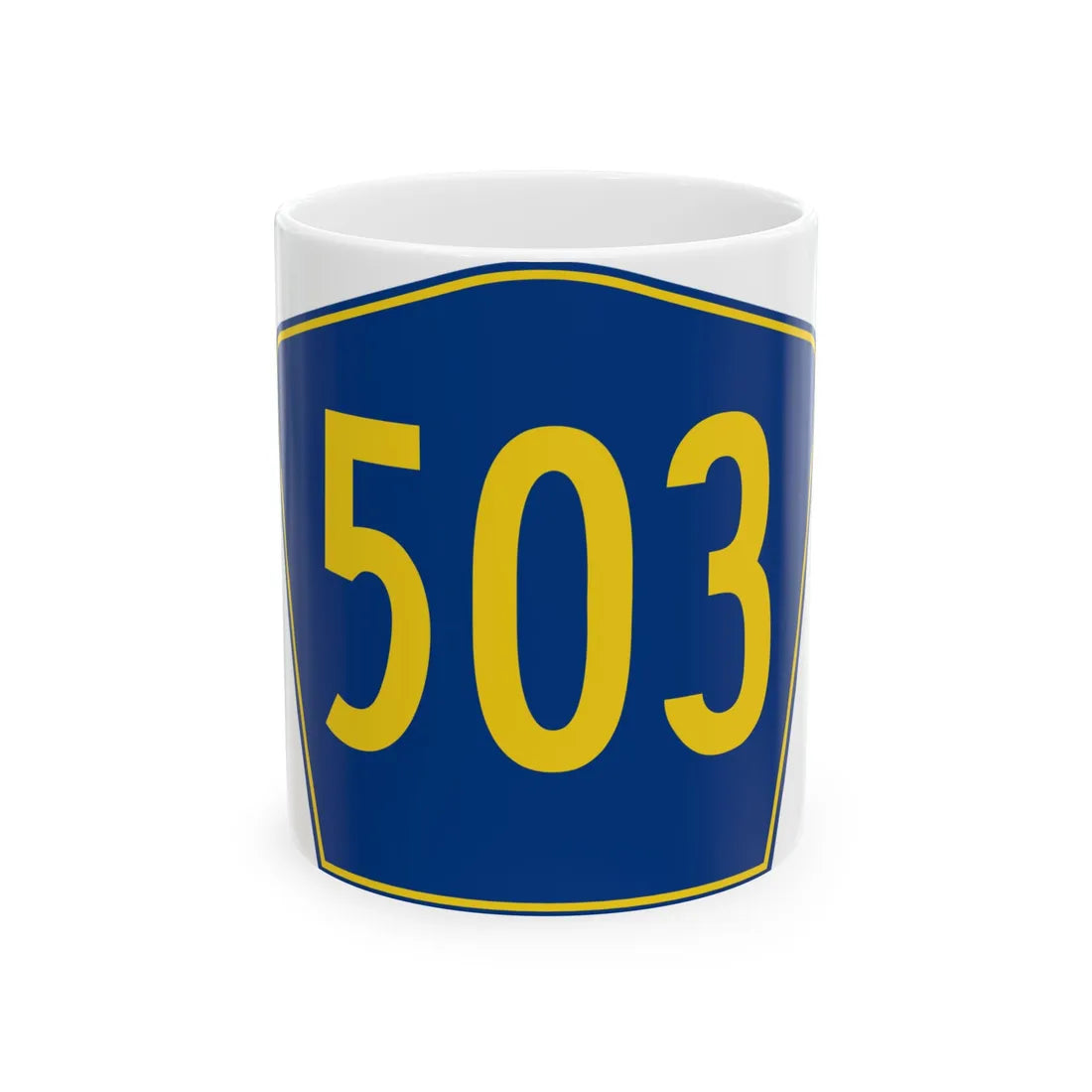 PR secondary 503 (Puerto Rico) (Road Sign) White Coffee Mug 11oz - Go Mug Yourself