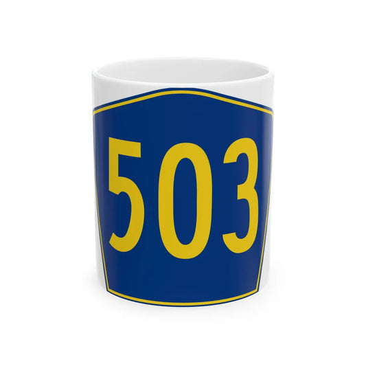 PR secondary 503 (Puerto Rico) (Road Sign) White Coffee Mug 11oz - Go Mug Yourself