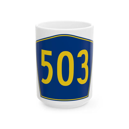 PR secondary 503 (Puerto Rico) (Road Sign) White Coffee Mug 15oz - Go Mug Yourself