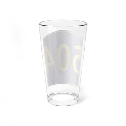 PR secondary 504 (Puerto Rico) (Road Sign) Pint Glass 16oz - Go Mug Yourself