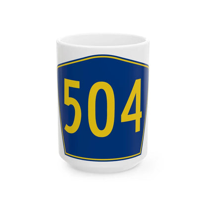 PR secondary 504 (Puerto Rico) (Road Sign) White Coffee Mug 15oz - Go Mug Yourself