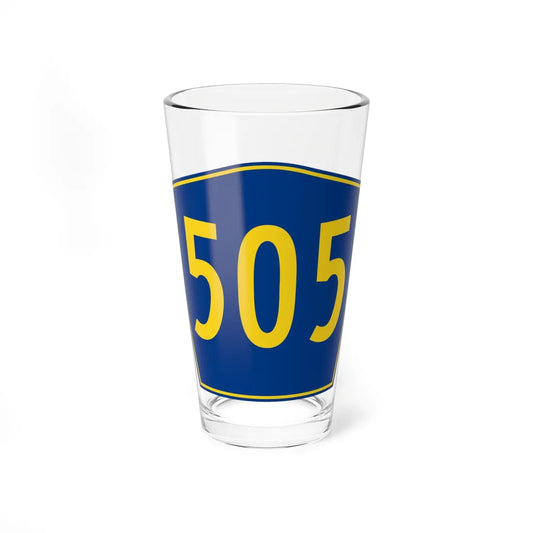 PR secondary 505 (Puerto Rico) (Road Sign) Pint Glass 16oz 16oz - Go Mug Yourself