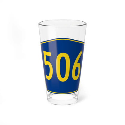 PR secondary 506 (Puerto Rico) (Road Sign) Pint Glass 16oz 16oz - Go Mug Yourself