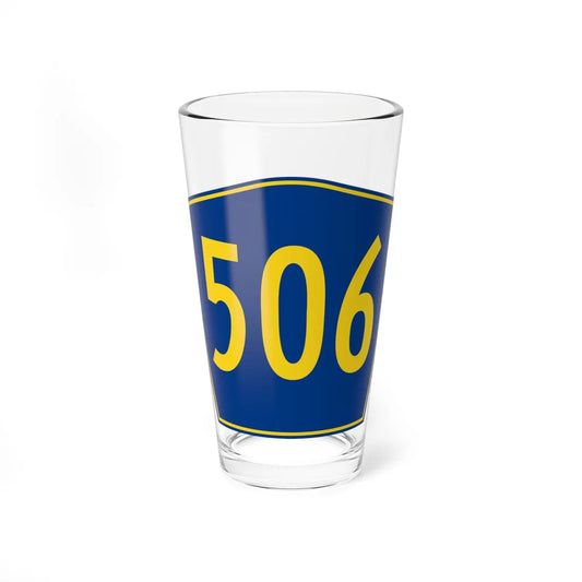 PR secondary 506 (Puerto Rico) (Road Sign) Pint Glass 16oz 16oz - Go Mug Yourself