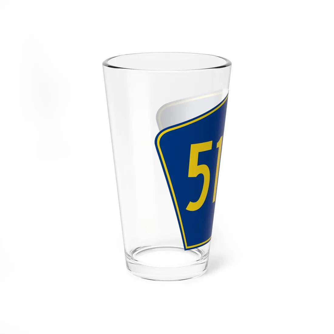 PR secondary 5155 (Puerto Rico) (Road Sign) Pint Glass 16oz - Go Mug Yourself