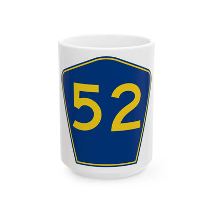 PR secondary 52 (Puerto Rico) (Road Sign) White Coffee Mug 15oz - Go Mug Yourself
