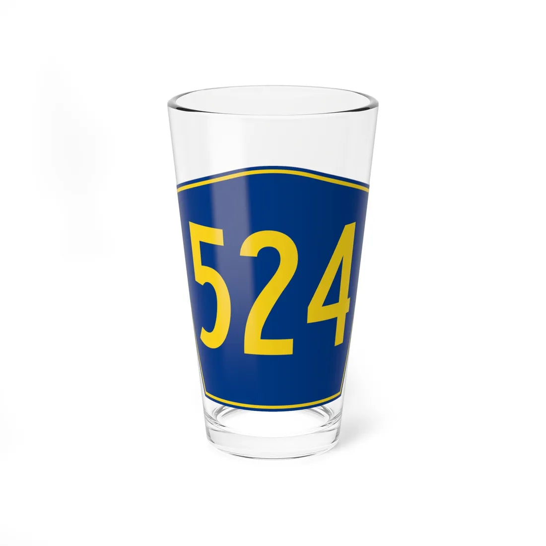 PR secondary 524 (Puerto Rico) (Road Sign) Pint Glass 16oz 16oz - Go Mug Yourself