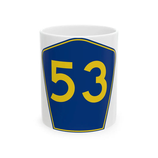 PR secondary 53 (Puerto Rico) (Road Sign) White Coffee Mug 11oz - Go Mug Yourself