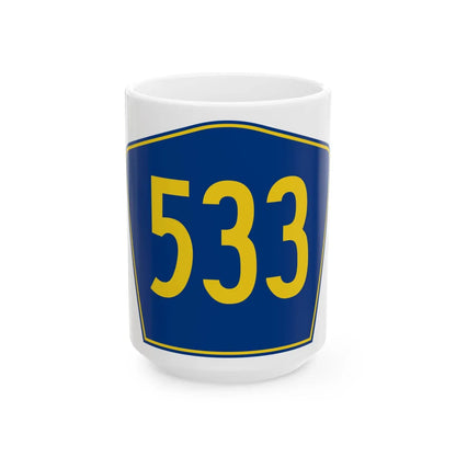PR secondary 533 (Puerto Rico) (Road Sign) White Coffee Mug 15oz - Go Mug Yourself