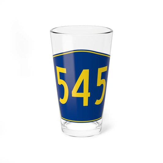 PR secondary 545 (Puerto Rico) (Road Sign) Pint Glass 16oz 16oz - Go Mug Yourself